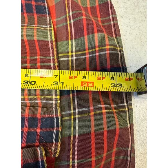 Polo Ralph Lauren Shirt Men M Button Up Orange Plaid Tartan Blake Oxford A24 - Picture 6 of 6
